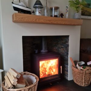 Solid Oak Fireplace Mantel Beam